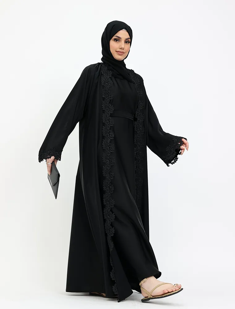 Black 2 Piece Amara Abaya